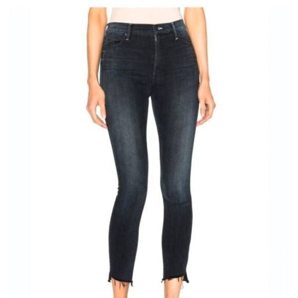 MOTHER Stunner Zip Ankle Step Fray All I Want Sz 25 - Picture 1 of 7
